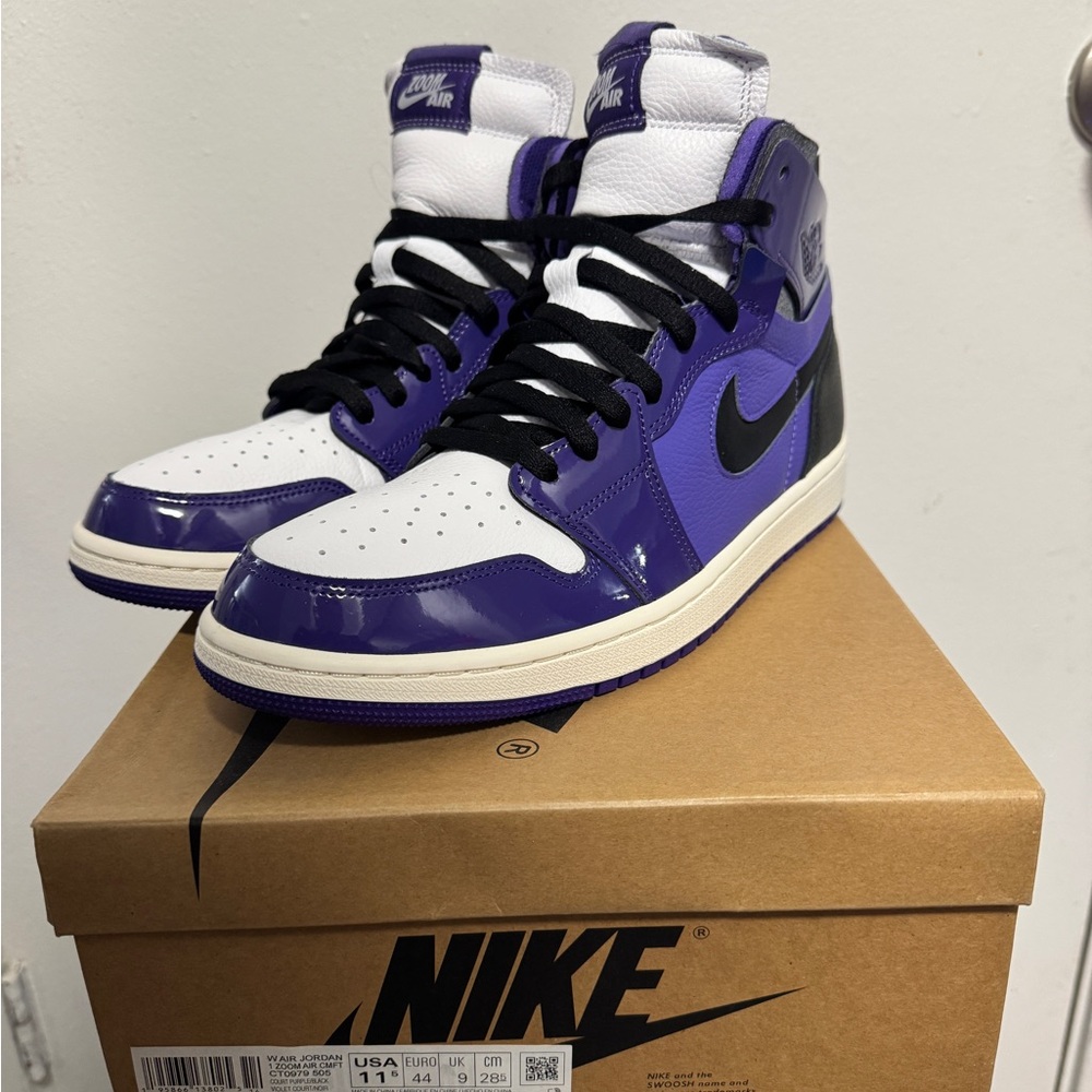 Jordan 1 High Zoom Air CMFT Purple Patent (Women's Size:11.5) NEW NEW NEW